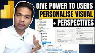 How to use Personalise Visuals and Perspectives in Power BI // Beginners Guide to Power BI in 2021