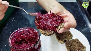 The simpler the food, the tastier it is. Caviar from young beets.