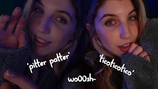 ASMR Verbal Rainstorm️ ~ (‘TicoTico,’, ‘Swoosh,’ Hand Movements, Fluffy Jacket, etc.)