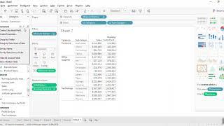 11 Tableau RUNNING_SUM and WINDOW_AVG functions