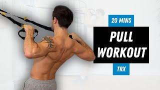 20 Min TRX PULL WORKOUT - BACK, SHOULDERS & BICEPS 