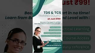 TDS and TCS Full Course at Rs.99