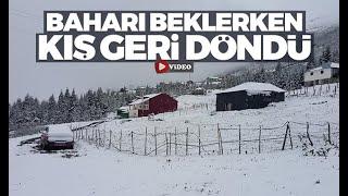 Doğu Karadeniz’de Mayıs’ta kar süprizi! "Baharı beklerken kış geri döndü"