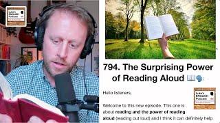 794. The Surprising Power of Reading Aloud (Article) ️