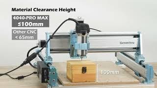 Genmitsu 4040-PRO MAX CNC Router Machine, Enhanced XZ Axis, Ultimate Crafting Power