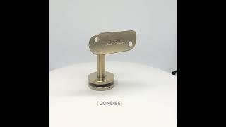 brush gold glass fence handrail bracket;WhatsApp:+86 13701710020 Skype:tong1370,www.condibe.com