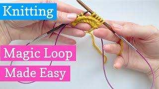 Easy Magic Loop Knitting for Beginners - Knit Small Things in the Round with a Long Circular Needle