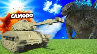 Fighting GODZILLA With a TANK in Teardown Multiplayer Mods!