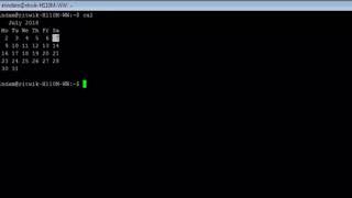 Linux - cal Command - w3resource