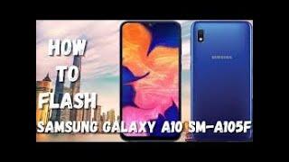 How to Flash Samsung Galaxy A10 A105F With Official Firmware Fix Boot Loop, Stack On logo