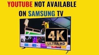 What to do when Youtube is missing in a Samsung smart TV, check this tip