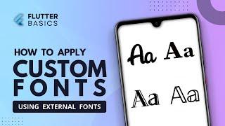 Custom Font in Flutter | Flutter external font | Flutter Tutorial #14