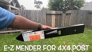 How to fix a broken leaning fence post without paying an arm & leg!!! DIY