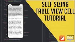 Self Sizing Table View Cells