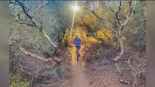 Del Mar Mesa Preserve tree tunnel trails vandalized