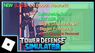 The DJ Booth's Rework! - Tower Defense Simulator (Animation)