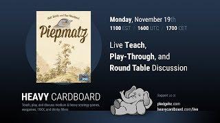 Piepmatz 2p Play-through, Teaching, & Roundtable discussion by Heavy Cardboard (reupload)