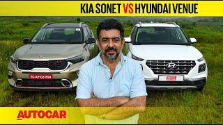 Kia Sonet vs Hyundai Venue - It's all relative | Comparison | Autocar India