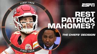 Let Carson Wentz earn his paycheck ️ - Stephen A. tells Chiefs to rest Patrick Mahomes | First Take