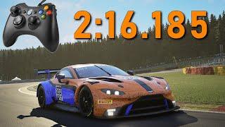 ACC Spa Hotlap + Gamepad Cam | 2:16.185 - Aston Martin V8