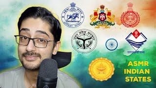 ASMR Whispering all INDIAN States + Capital (Independence Day Special)