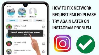 How To Fix Network request failed Please try again later On Instagram Problem (2024)