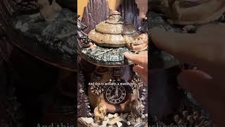 This cuckoo clock is made from a mushroom #cuckoo #mushroom