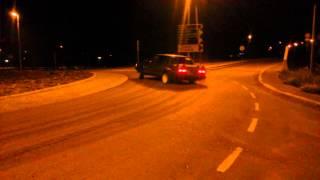 Volvo 740 Turbo Roundabout Drifting + Donuts