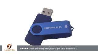 SIMMAX 5Pcs 8GB Usb Flash Drive Usb 2.0 Flash Drive Memory Stick Fold Storage Thumb Stick Pen Swivel