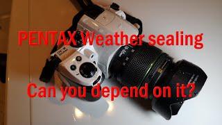 How good is PENTAX Weather sealing? Time to run the faucet!