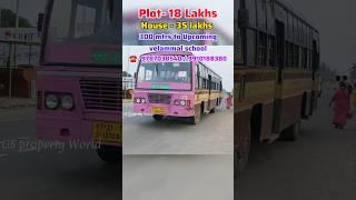 In ChennaiNear 100ft road️Plot & house  for sale 35 Lakhs onwards #shorts #trending