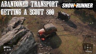 Abandoned Transport Getting A Scout 800 New SnowRunner Phase 9 Or Season 9 Update/DLC Gameplay