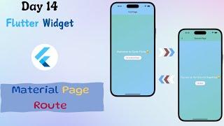 Flutter MaterialPageRoute Widget: Use MaterialPageRoute Like this || Day 14