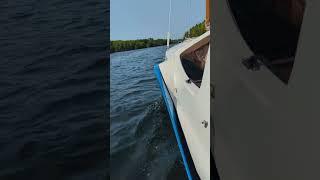 Dovekie Sailing in Rideau Waterway Near Jones Falls