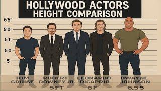 Hollywood Male Actors Height Comparison (From Shortest to Tallest)2025