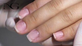 Наращивание ногтей базой / Маникюр / Grafting of nails by the base