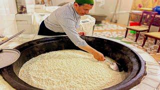 At the wedding hall 30 kg of pilaf| Popular Asian dish‌‌ Uzbekistan