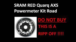 SRAM RED QUARQ INTEGRATED POWERMETER - DO NOT BUY