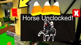 SECRET in the HORSE HOUSE in HALLOWEEN UPDATE In BROOKHAVEN!