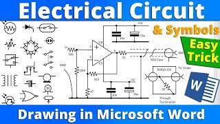 How to draw Electrical Circuit and Electrical Symbols in Microsoft Word