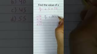 Simple equation  Math infinity hk #simpleequations #shorts #maths