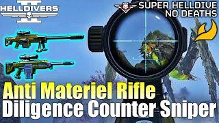 Helldivers 2 - Anti Materiel Rifle & Diligence Counter Sniper Combo (No commentary, Max difficulty)