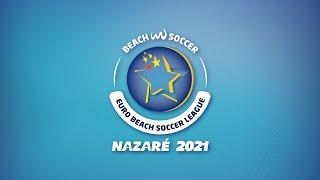 Portugal vs Ukraine Euro Beach Soccer League Nazaré 2021 (G1)