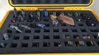 Folding Knife Storage:  Pelican 1500 Case