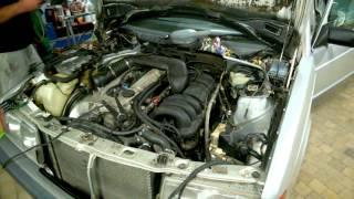 Mercedes 190E 2.8 M104 Engine - first start after the swap