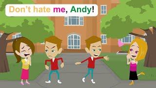 Andy hates Ella - English Funny Animated Story - Ella English