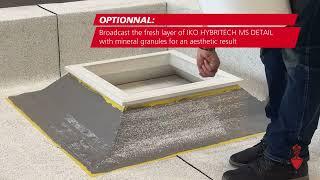 IKO flexia: Waterproofing a rooflight using IKO hybritech MS Detail