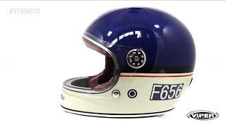 Viper Helmets go Future / Retro with the F656 VINTAGE FULL FACE HELMET.