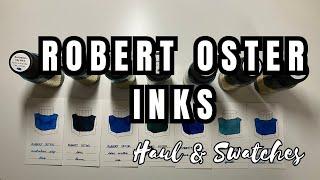 Robert Oster Inks - Swatching Mostly BLUES #fountainpenink | Australian Sky Blue, Blue Denim