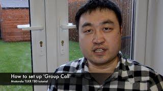 How to set up Group Call: Motorola TLKR T80 walkie talkie tutorial